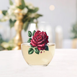 Rose Wijnglas Zonder Voet