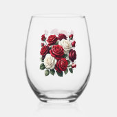Rose Wijnglas Zonder Voet (Voorkant)