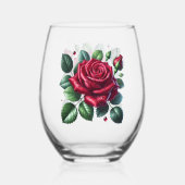 Rose Wijnglas Zonder Voet (Achterkant)