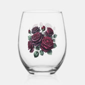 Rose Wijnglas Zonder Voet (Voorkant)