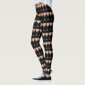 Rosé wijnglazen spandex-leggings leggings (Links)