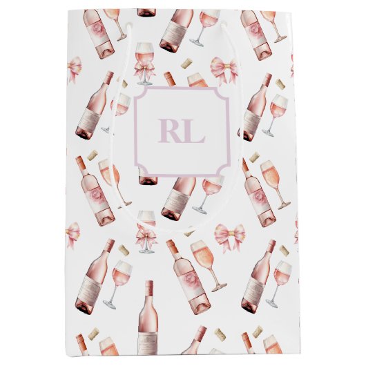 Rosé wijnliefhebber medium cadeauzakje (Voorkant)