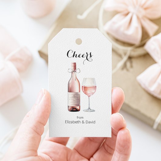 Rosé Wijnliefhebber Proost Op Jou  Cadeaulabel
