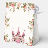 Rose Wildflower Fairytale Castle Baby Shower  Bedankdoosjes (Achterkant)