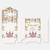 Rose Wildflower Fairytale Castle Baby Shower  Bedankdoosjes (Ongevouwen)