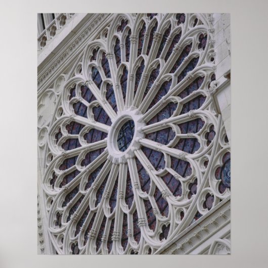 Rose window from the west facade, c.1270 poster (Voorkant)