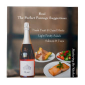 Rose Wine Pairing Guide/Mastering the Kitchen Tegeltje (Voorkant)