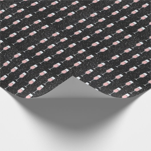 Rose Wine Pattern Cadeaupapier (Hoek)