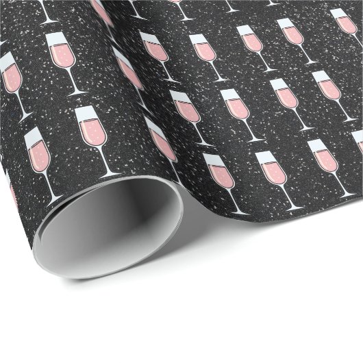 Rose Wine Pattern Cadeaupapier (Rol Hoek)