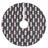 Rose Wine Pattern Kerstboom Rok (Voorkant)