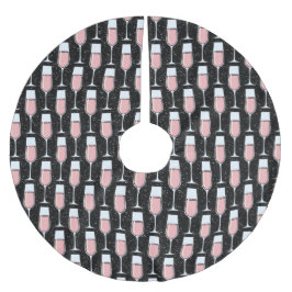 Rose Wine Pattern Kerstboom Rok