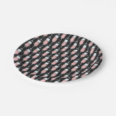 Rose Wine Pattern Papieren Bordje (Gekanteld)