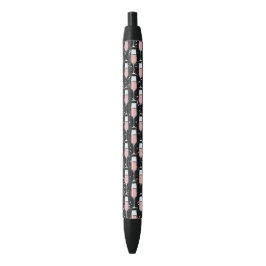 Rose Wine Pattern Zwarte Inkt Pen