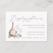 Rosé Wine Vrijgezellenfeest Gift Display Kaart (Voorkant)