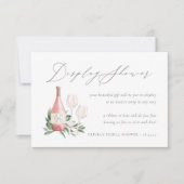 Rosé Wine Vrijgezellenfeest Gift Display Kaart (Voorkant)