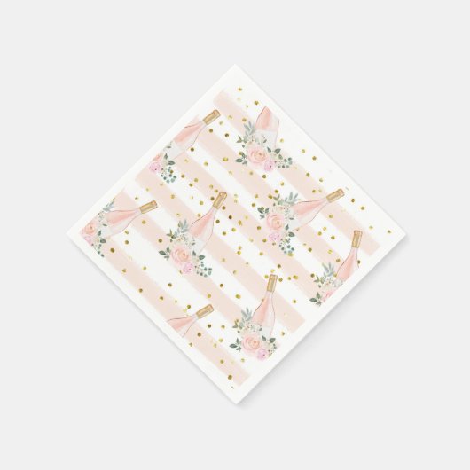 Rosé Wine Vrijgezellenfeest Napkins Servet (Hoek)