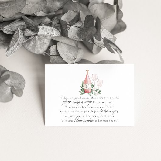 Rosé Wine Vrijgezellenfeest Recipe Request Enclosu Informatiekaartje