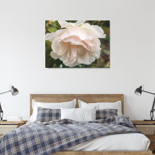 Rose with raindrops canvas afdruk (Insitu (Slaapkamer))