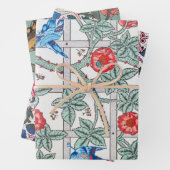 Rose with Small Bird, William Morris Inpakpapier Vel (In situ)