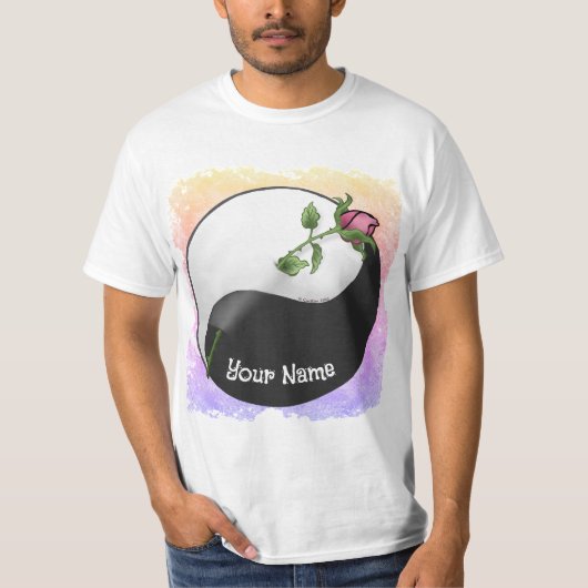 Rose Yin Yang T-shirt (Voorkant)