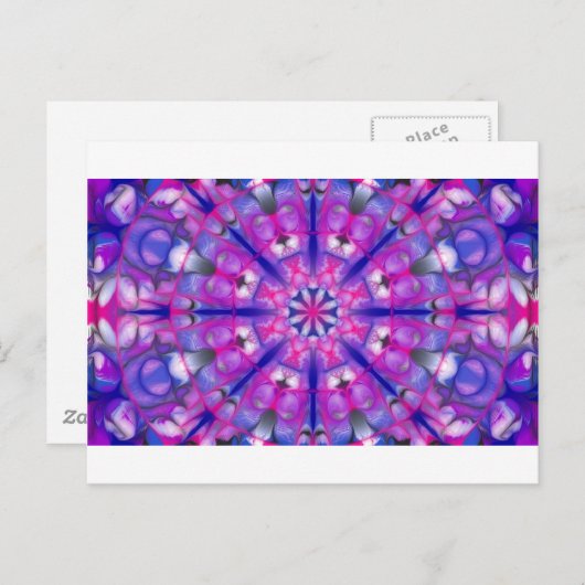 roseandbluemandala briefkaart (Voorkant / Achterkant)