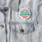 Roseanne Barr voor de President knop Ronde Button 5,7 Cm (In situ)