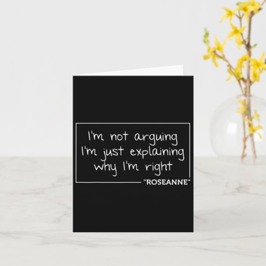 Roseanne Cadeau Citaat Gepersonaliseerde Naam Grap Kaart (Gele Bloem)