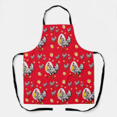 Roseanne Chicken - Funny Roseanne Rooster and Egg Schort (Voorkant)