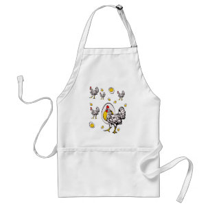 Roseanne Chicken - Funny Roseanne Rooster and Egg Standaard Schort