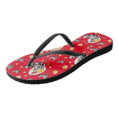 Roseanne Chicken - Funny Roseanne Rooster and Egg Teenslippers (Schuin)
