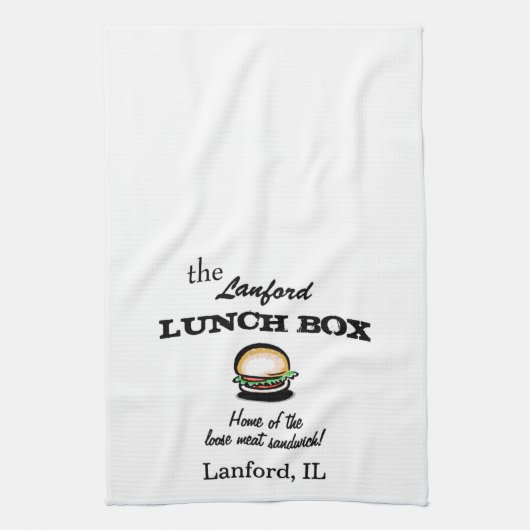 Roseanne Lanford Lunch Box Dish Towel Theedoek (Verticaal)