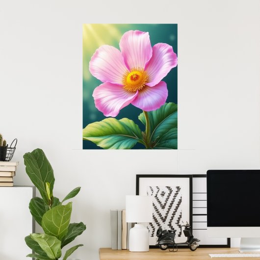 Roseate Blush Poster (Thuiskantoor)
