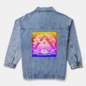 Roseate Clouds Pyramid Denim Jacket (Achterkant)
