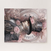 Roseate Engineer: Roze Steampunk Uitvinder Legpuzzel (Horizontaal)