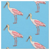 Roseate lepel vogel cartoon stof (Close Up)