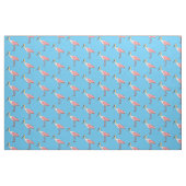 Roseate lepel vogel cartoon stof (Fat Quarter)