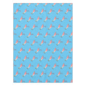 Roseate lepel vogel cartoon tafelkleed (Voorkant)