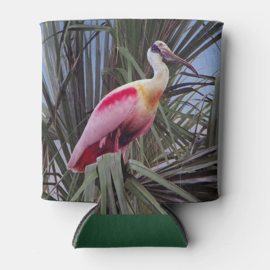 Roseate Lepelaar blikje koeler (Voorkant)