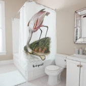 Roseate lepelaar schilderij Klein Douchegordijn (In situ)