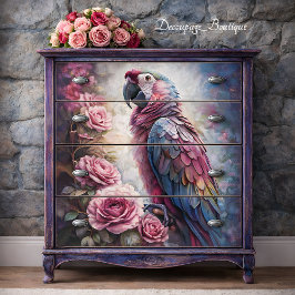 Roseate Majesty Decoupage Tissuepapier