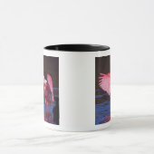 Roseate Spoonbill (Ajaia ajaja) met aalscholver Mok (Midden)