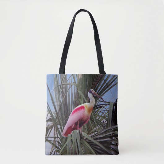 Roseate Spoonbill all over bag Tote Bag (Voorkant)
