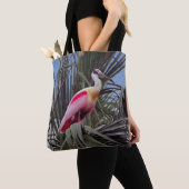 Roseate Spoonbill all over bag Tote Bag (Dichtbij)
