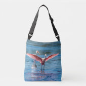 Roseate Spoonbill All-Over-Print Cross Body Bag Crossbody Tas (Voorkant)