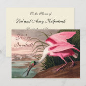 Roseate Spoonbill Audubon Bird Wildlife Kaart (Voorkant / Achterkant)