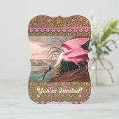Roseate Spoonbill Audubon Bird Wildlife Kaart (Staand voorkant)
