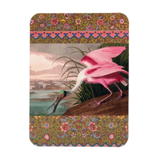 Roseate Spoonbill Audubon Bird Wildlife Magneet (Verticaal)