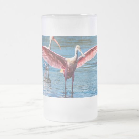 Roseate Spoonbill Bevroren Mok van 16 oz Frosted G (Center)