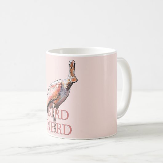 Roseate Spoonbill Bird Nerd Koffiemok (Voorkant rechts)