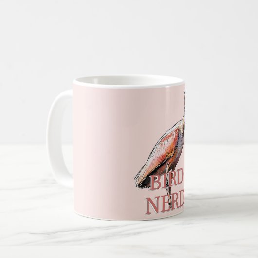 Roseate Spoonbill Bird Nerd Koffiemok (Voorkant links)